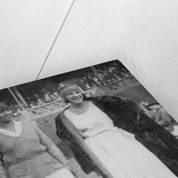 Mrs Mallory (left) and Suzanne Lenglen before their famous first final at the 'new' Wimbledon by Tropical Press