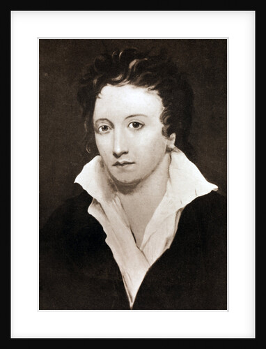 Percy Bysshe Shelley, English romantic poet by Anonymous