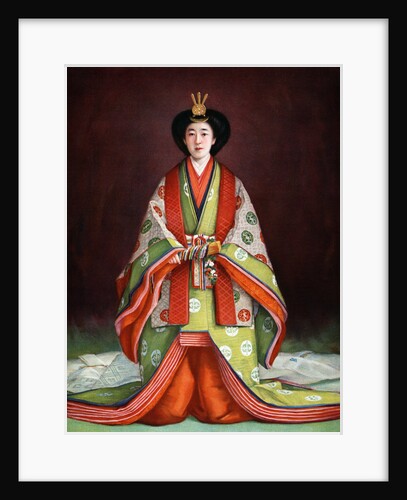 Empress Nagako of Japan in her coronation garments by Anonymous
