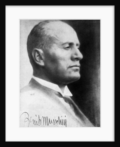 Benito Mussolini, Italian fascist dictator by Anonymous