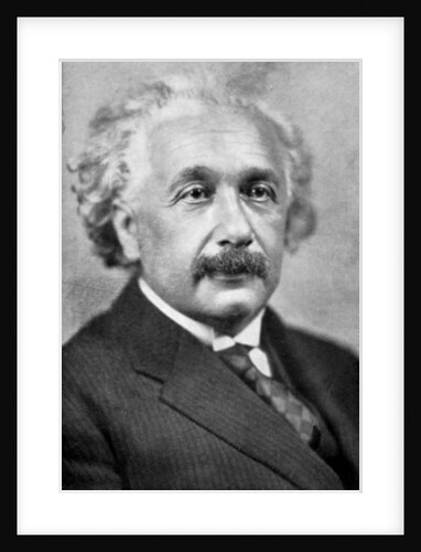 Albert Einstein, German-Swiss mathematician and theoretical physicist by Anonymous