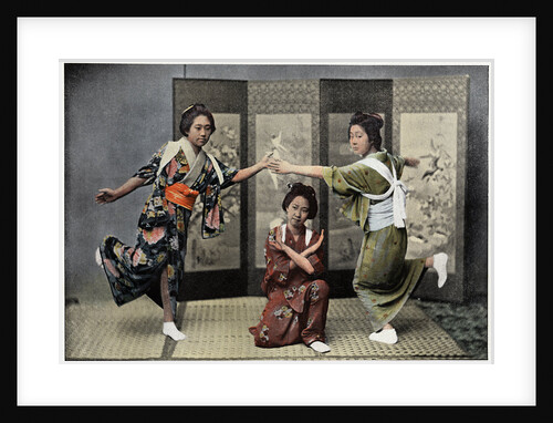 A Family Dance in Japan by Charles Gillot