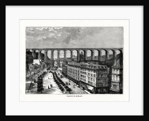 The Viaduct at Morlaix, France by Anonymous