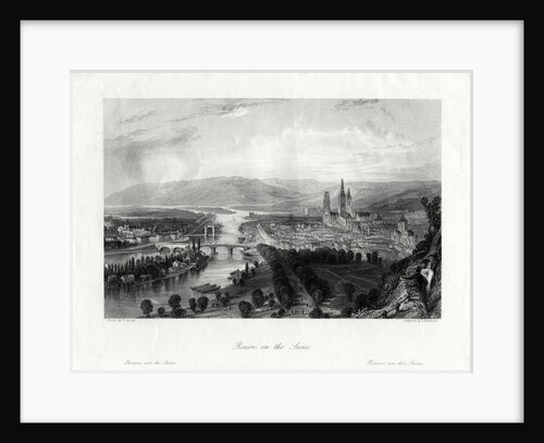 Rouen on the Seine, France by S Bradshaw