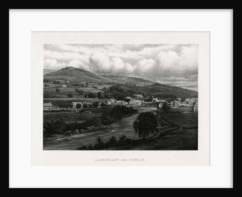 Llangollen and castle, Denbighshire, north Wales by Anonymous