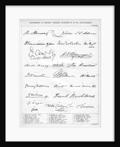 Autographs of Eminent Persons by Anonymous