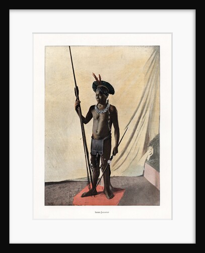 Jauapiry Indian with weapons, Brazil by Anonymous