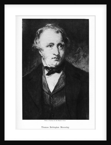 Thomas Babington, British poet, historian and Whig politician by Anonymous