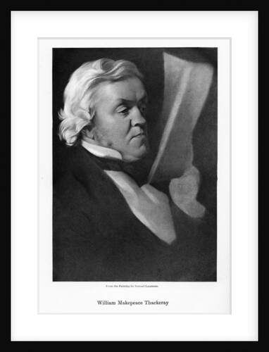 William Makepeace Thackeray, English novelist by Samuel Laurence
