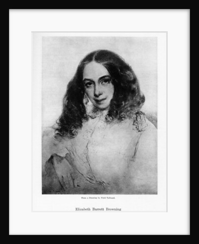 Elizabeth Barrett Browning, English poet of the Victorian era by Field Talfourd