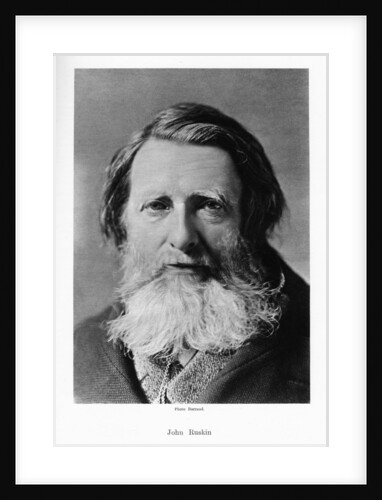 John Ruskin, English critic, poet and artist by Barraud
