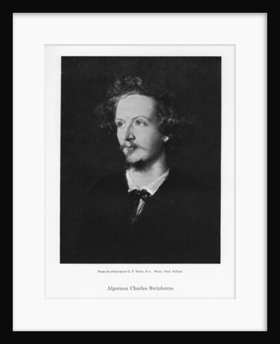 Algernon Charles Swinburne, English poet by Frederick Hollyer