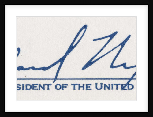 The signature of Richard Milhouse Nixon, 37th President of the United States by Richard Nixon