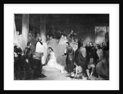 The Baptism of Pocahontas at Jamestown, Virginia by John Gadsby Chapman