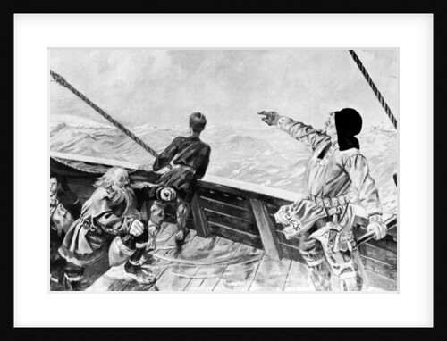 Leif Ericson Discovering America by Per Krohg
