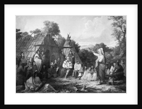 The Indian Council by Seth Eastman