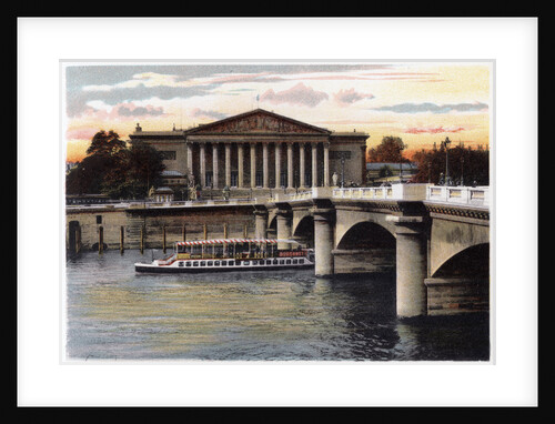 La Chambre des Deputes and the Pont de la Concorde, Paris by Anonymous