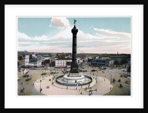 The July Column in the Place de la Bastille, Paris by Anonymous