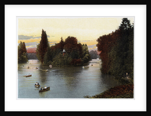 A lake in the Bois de Boulogne, Paris by Anonymous