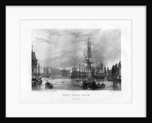 West India Dock, London by J Woods