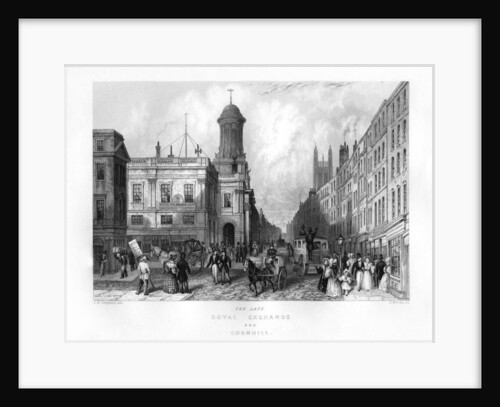 The late Royal Exchange and Cornhill by J Woods