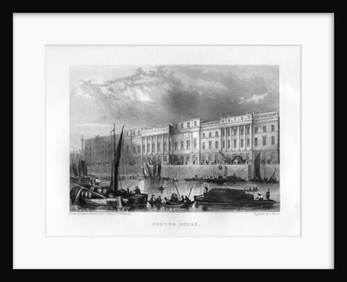 Custom House, London by J Woods