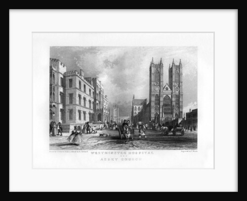 Westminster Hospital and Abbey Church by J Woods