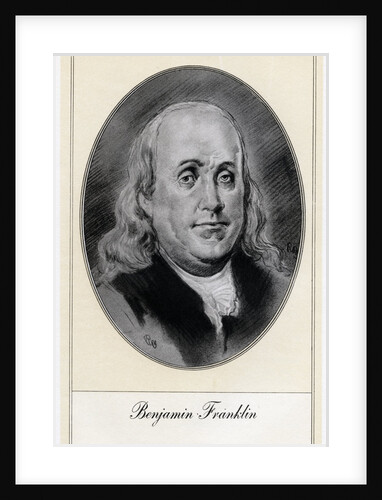 Benjamin Franklin, political figure and statesmen of the United States by Gordon Ross