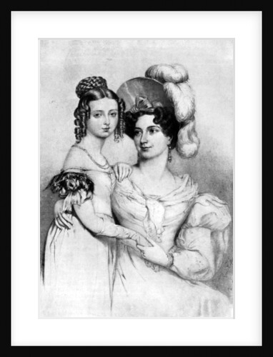 Princess Victoria and her mother in 1834 by George Hayter