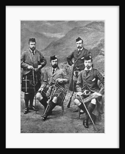 Queen Victoria's four sons at Abergeldie by Robert Milne