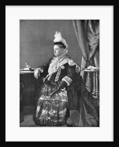 Queen Victoria in the dress she wore at her Golden Jubilee service by Hughes & Mullins
