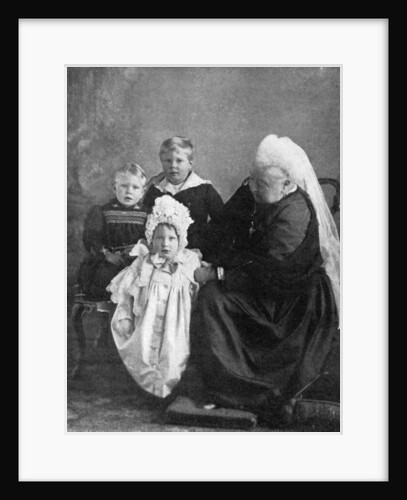Queen Victoria with the children of the Duke and Duchess of York by Robert Milne