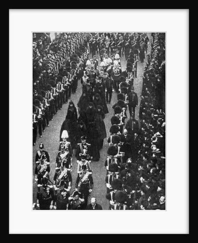 The royal mourners following the funeral procession from Osborne House to the Trinity Pier by Russell & Sons