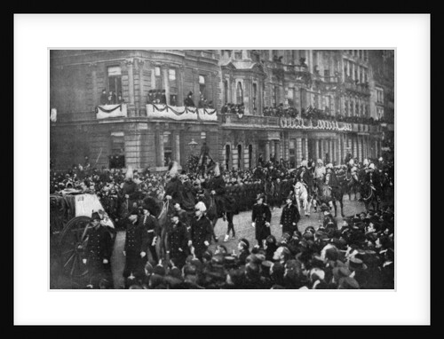 Queen Victoria's funeral procession passing through London by Anonymous