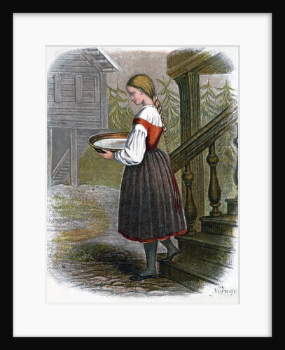 Norwegian Farm Girl by W Dickes