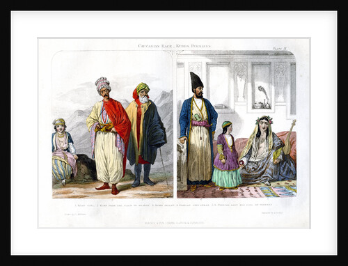 Caucasian Race, Kurds and Persians by A Portier