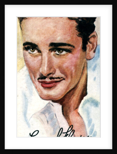 Errol Leslie Thomson Flynn, (1909-1959), Australian film actor by Anonymous