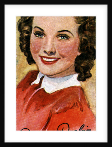 Deanna Durbin, (1921-1999), singer and actress in Hollywood films of the 1930s and 1940s, 20th centu by Anonymous