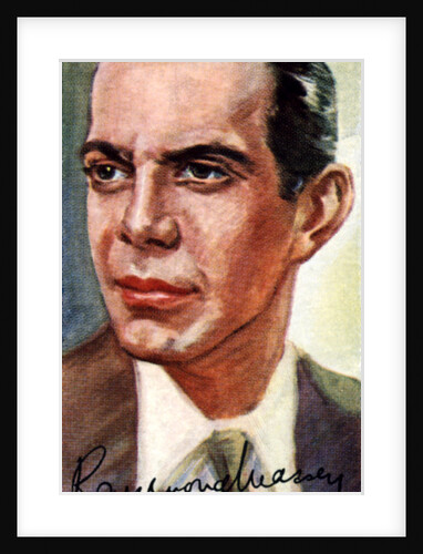 Raymond Hart Massey, (1896-1983), Canadian actor by Anonymous