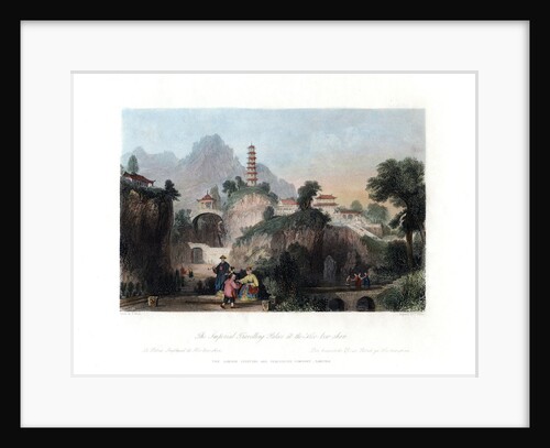 'The Imperial Travelling Palace at the Hoo-Kew-Shan', China by J Sands