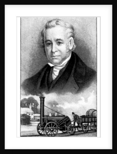 George Stephenson, English mechanical engineer by Anonymous
