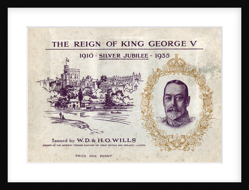 The Reign of King George V, Silver Jubilee, cigarette card collectors book by Anonymous