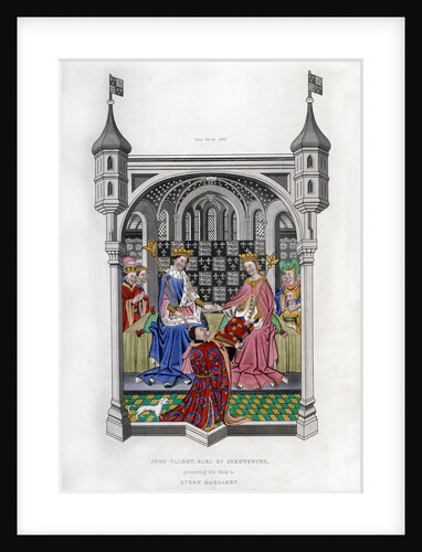 The Earl of Shrewsbury presenting his book to Queen Margaret by Henry Shaw