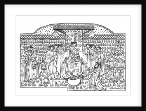 King Henry VI presenting a sword to the Earl of Shrewsbury by Henry Shaw