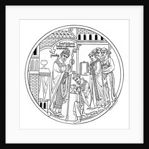 Hedda of Winchester consecrates St Guthlac by Henry Shaw