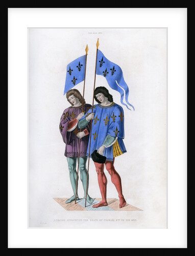 Heralds announcing the death of Charles VI to his son by Henry Shaw