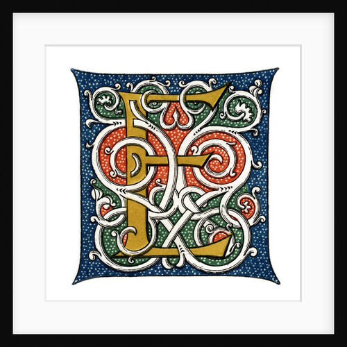 Initial letter 'E' by Henry Shaw