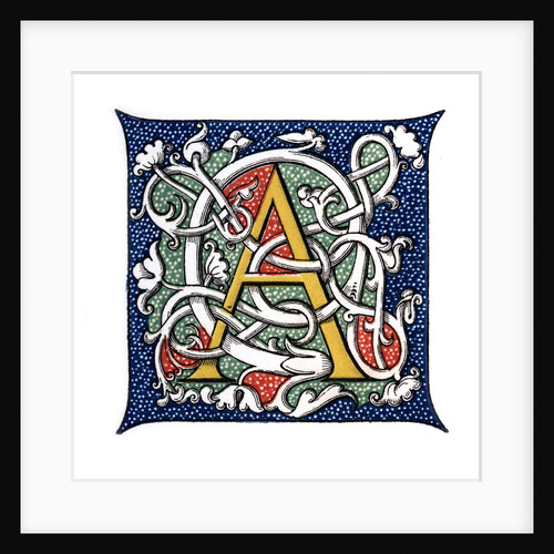 Initial letter 'A' by Henry Shaw