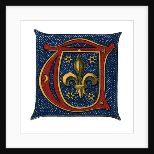 Initial letter 'T', c16th century? by Henry Shaw