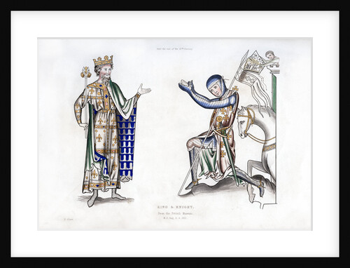 King and knight by Henry Shaw